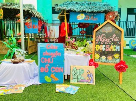 TRƯỜNG MẦM NON KỲ TRINH TỔ CHỨC “NGÀY HỘI ĐỌC SÁCH CỦA BÉ – MỞ CỬA THẾ GIỚI TUỔI THƠ”