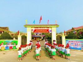TRƯỜNG MẦM NON KỲ TRINH TỔ CHỨC CHO TRẺ 5 TUỔI THAM QUAN TRƯỜNG TIỂU HỌC KỲ TRINH