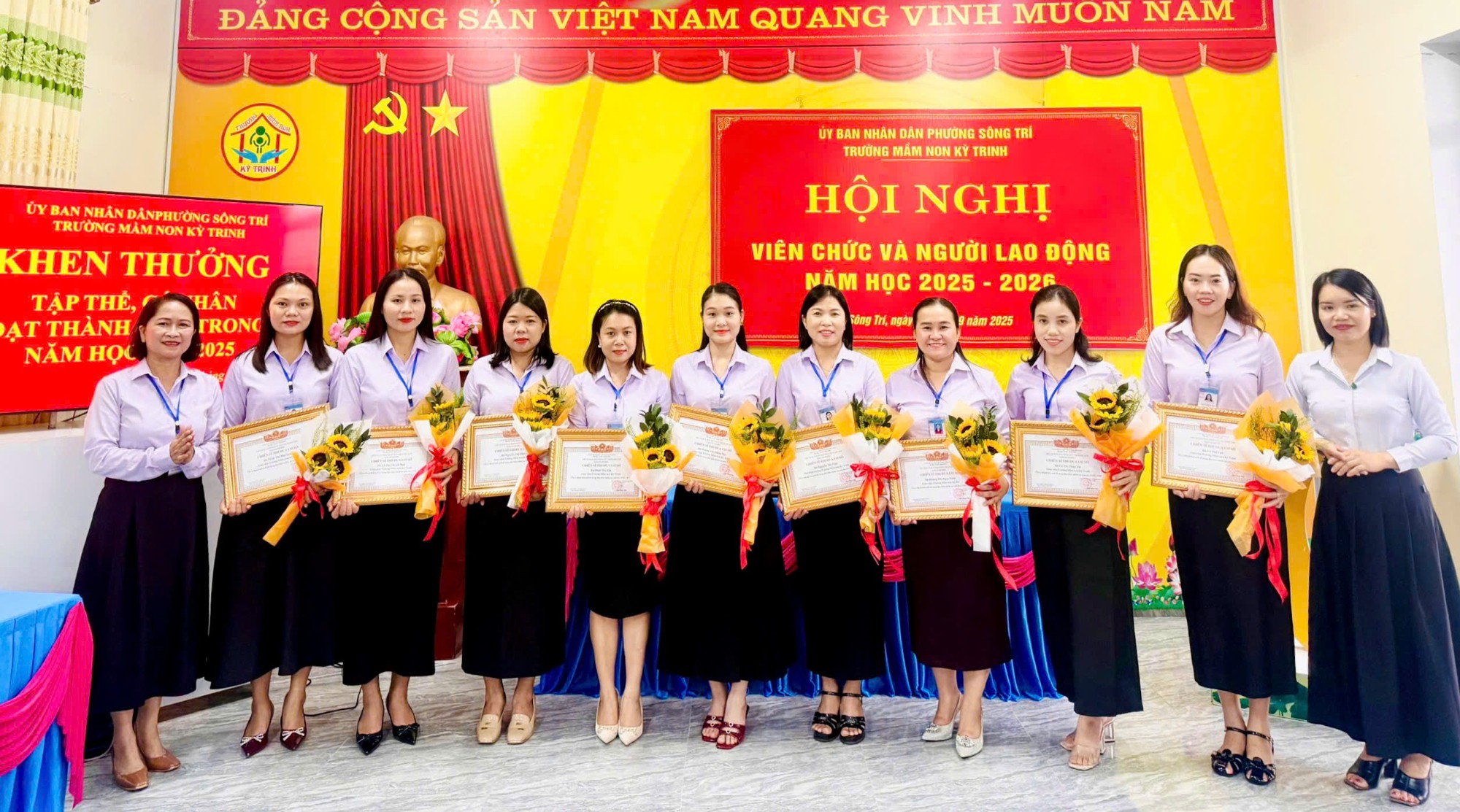 TRƯỜNG MẦM NON KỲ TRINH HỘI NGHỊ VIÊN CHỨC, NGƯỜI LAO ĐỘNG NĂM 2025-2026